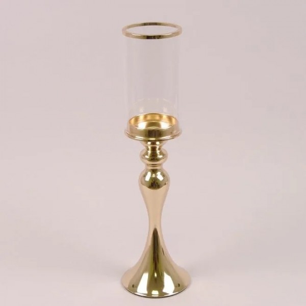 

Подсвечник Flora металлический золотой H-48.5 см. 9258