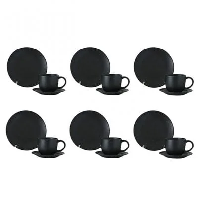 

Набор для кофе Flora BLACK 18 предметов 45193