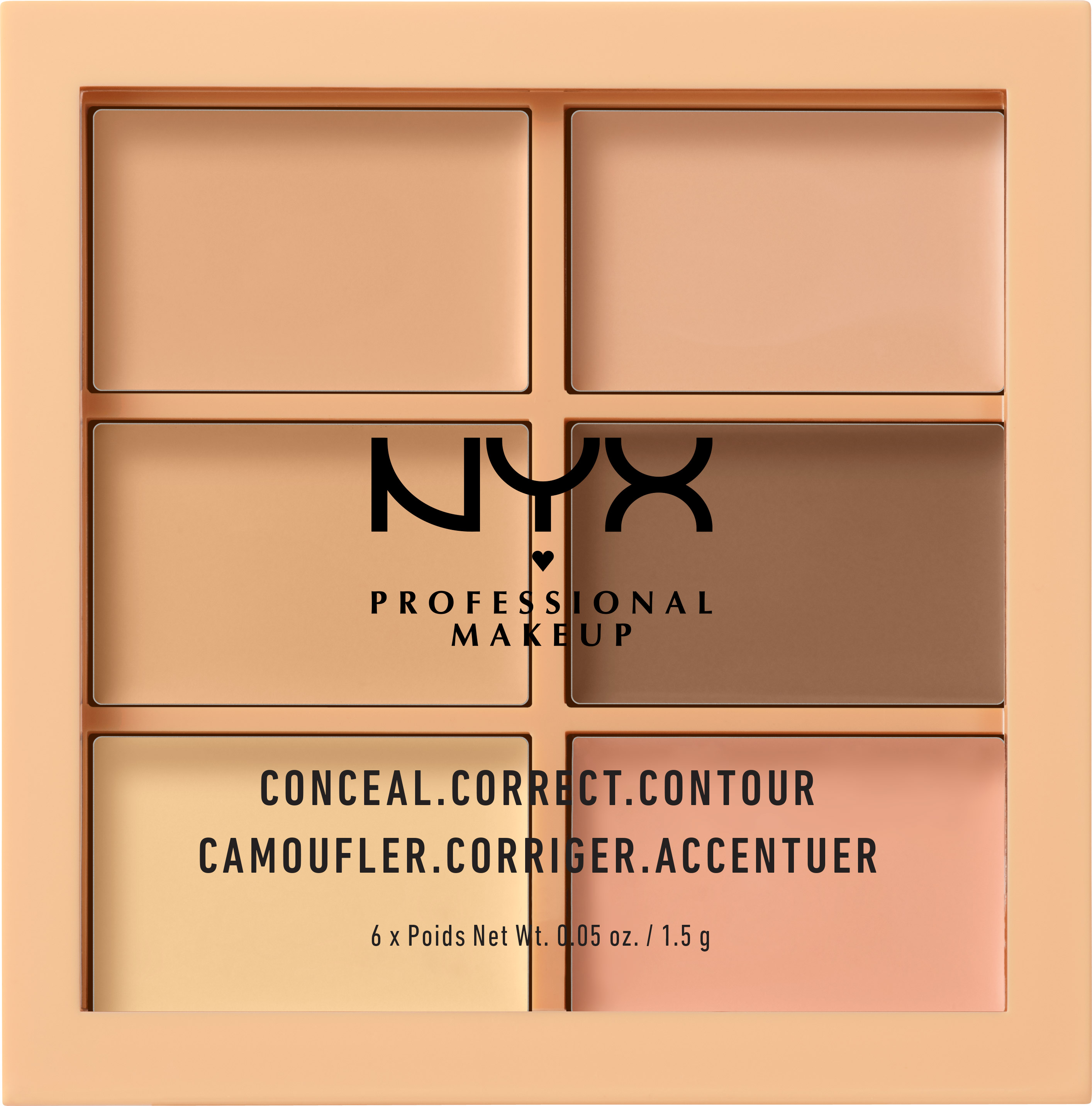 Акция на Палетка кремовых консилеров NYX Professional Makeup 3C Palette - Conceal, Correct, Contour 01 Light 9 г (800897831479) от Rozetka UA