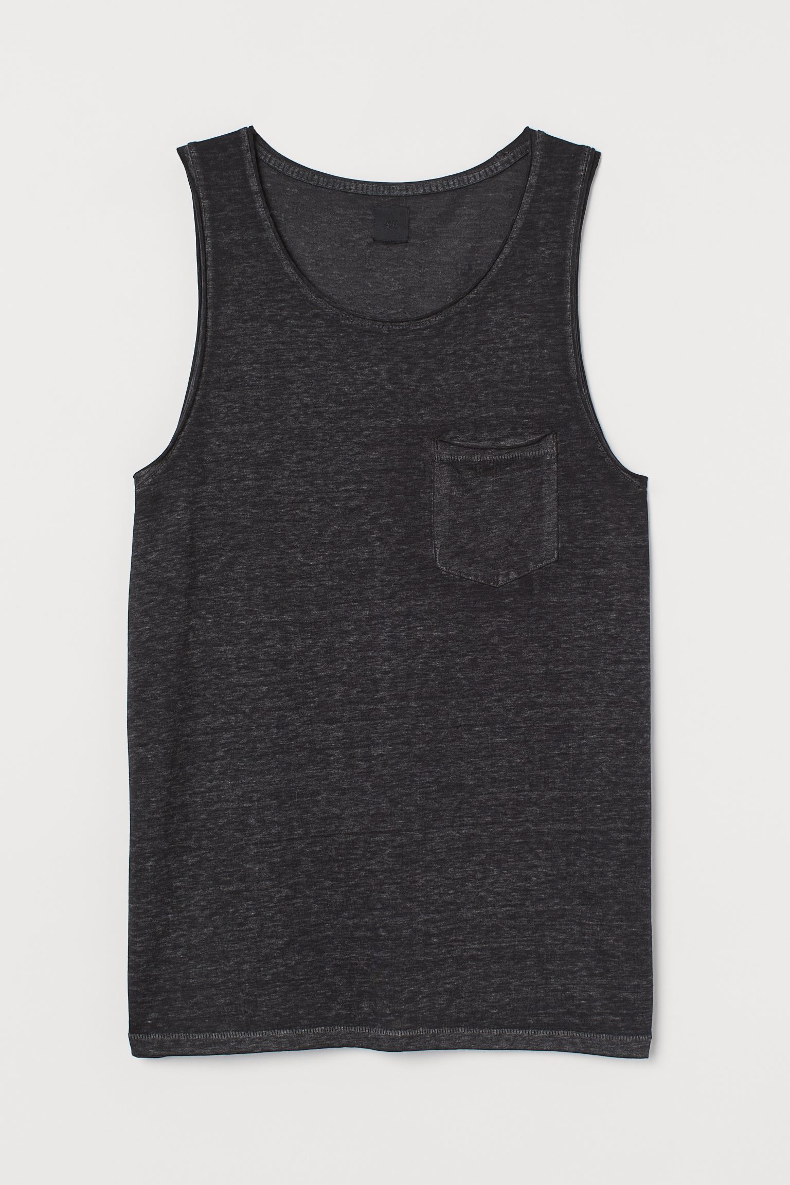 

Майка H&M S черный меланж 31123922696