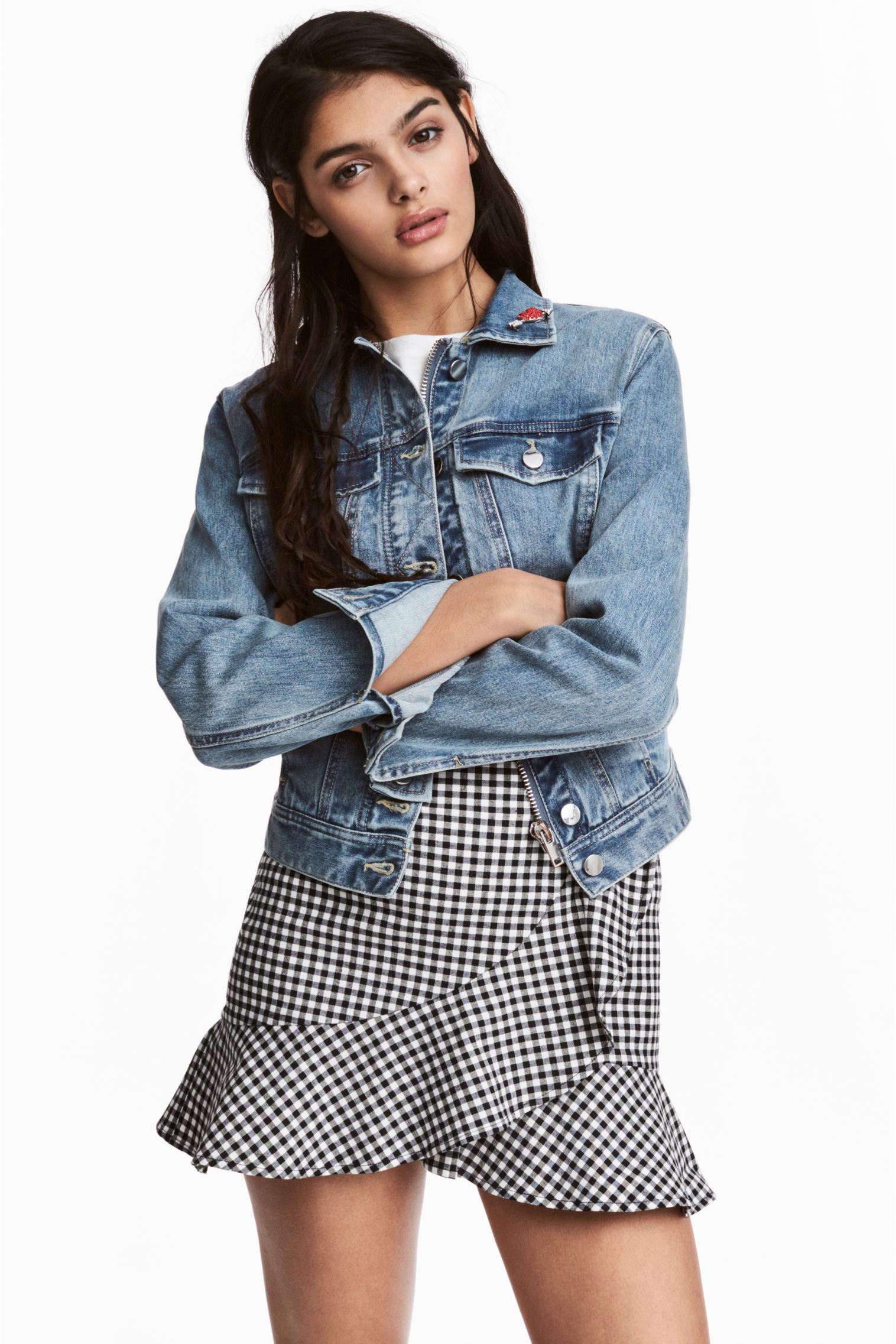 

Куртка джинсовая H&M 32 голубой 4614735