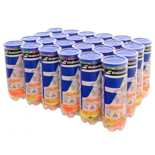 

Мячи теннисные для детей Babolat Orange X3 Ящик 24 банки