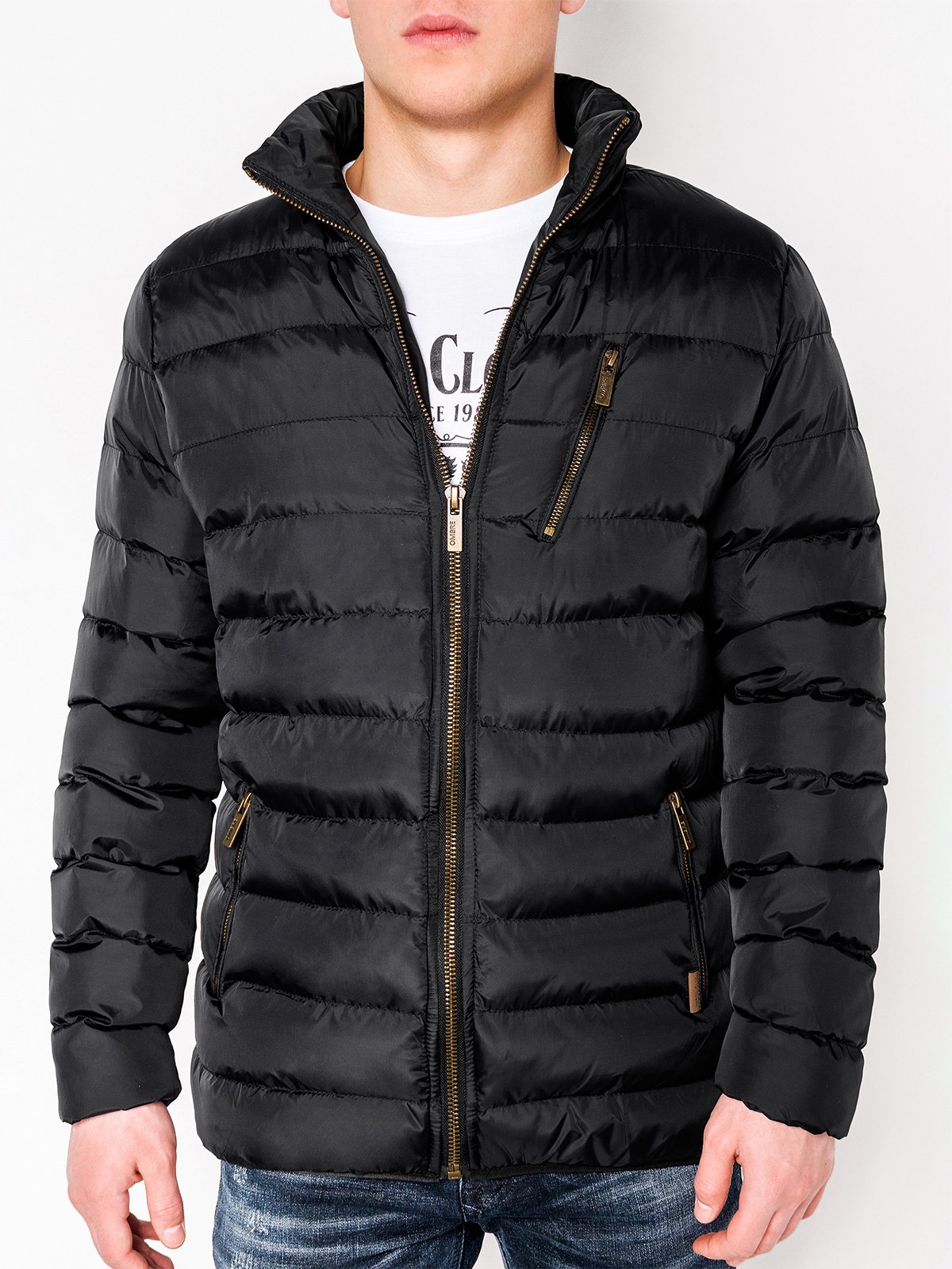 

Куртка Ombre c384 M Чорна 5902228056355