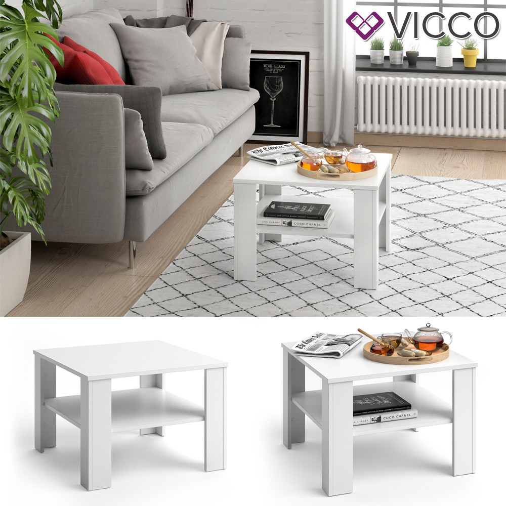 

Журнальный столик Vicco Homer 60x60, белый