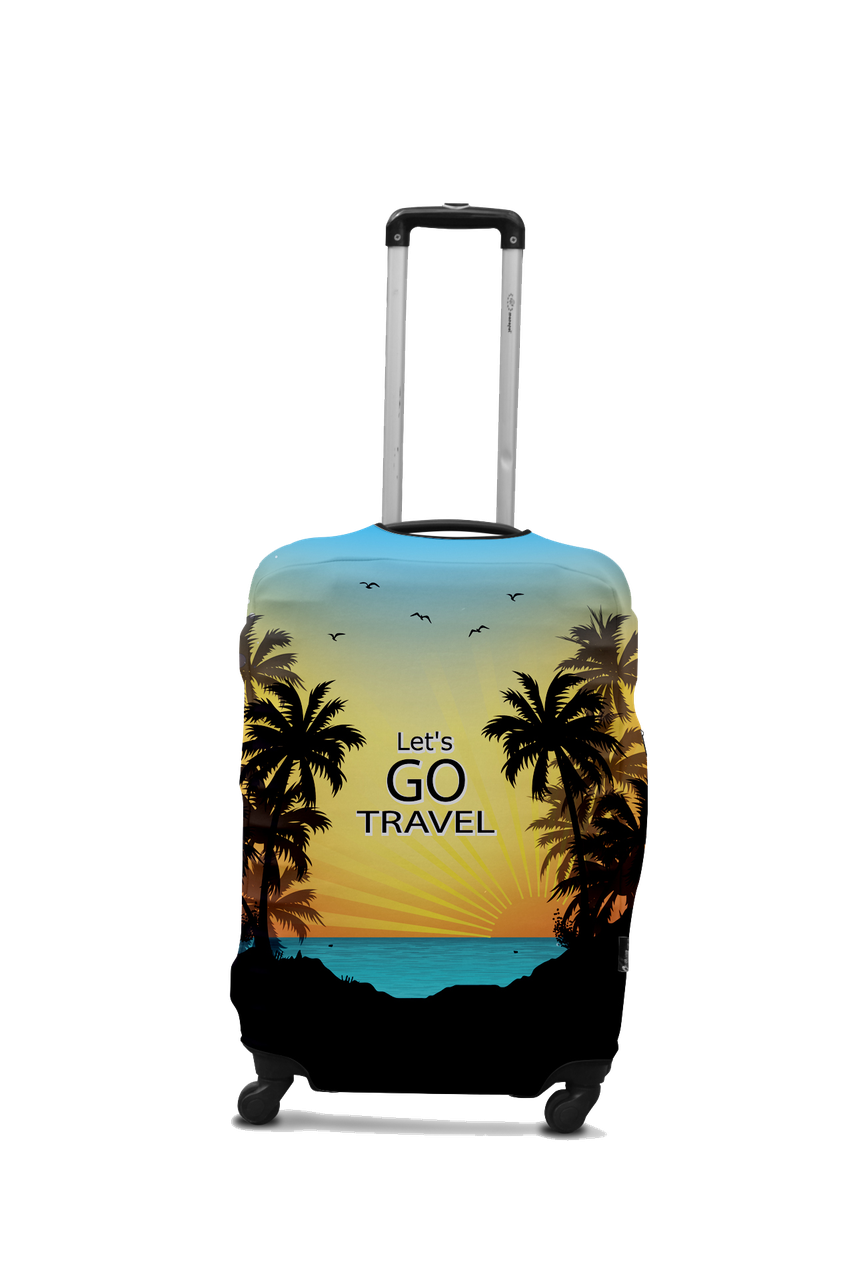 

Чехол для чемодана Coverbag Lets Go S разноцветный