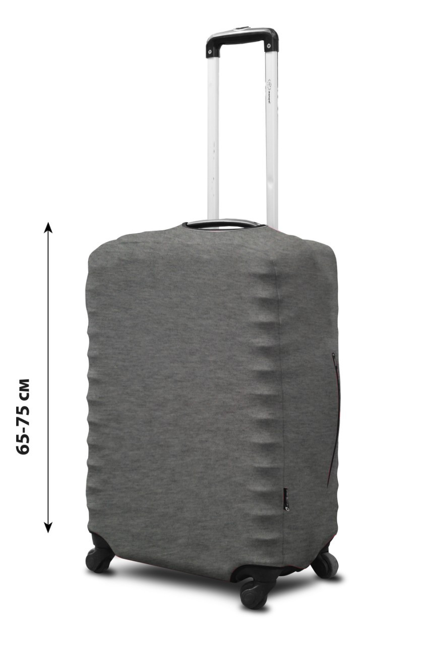 

Чехол для чемодана Coverbag неопрен L серый меланж