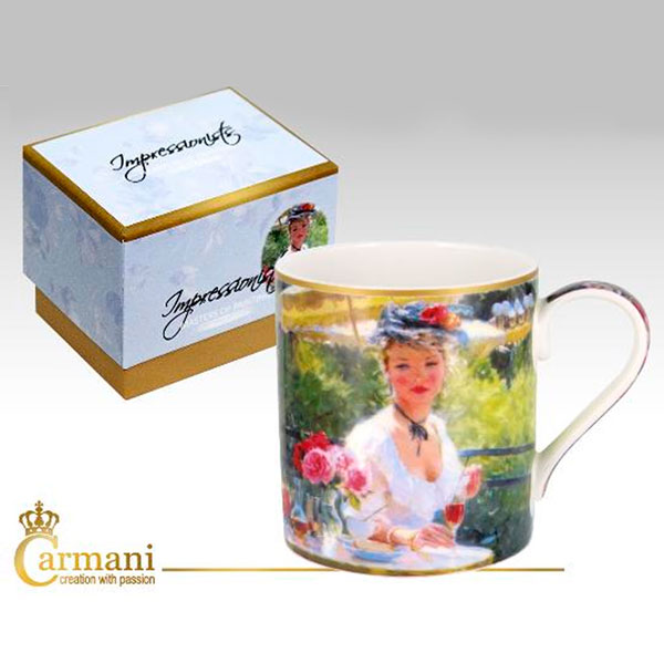 

Кружка фарфоровая Импрессионист Сиси в саду Carmani SS32123 Разноцветный