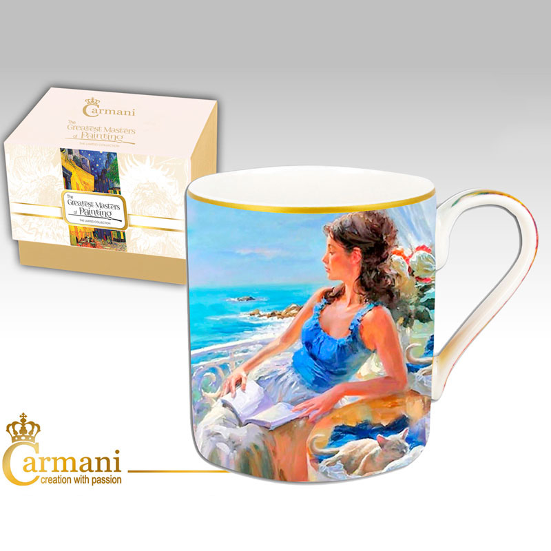 

Кружка фарфоровая У моря Carmani 32133-BR-1704