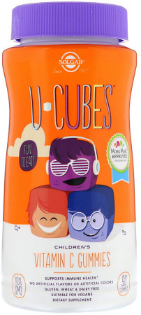 

Витамины Solgar С U-Cubes для детей Апельсин-Клубника 90 конфет (033984595989)