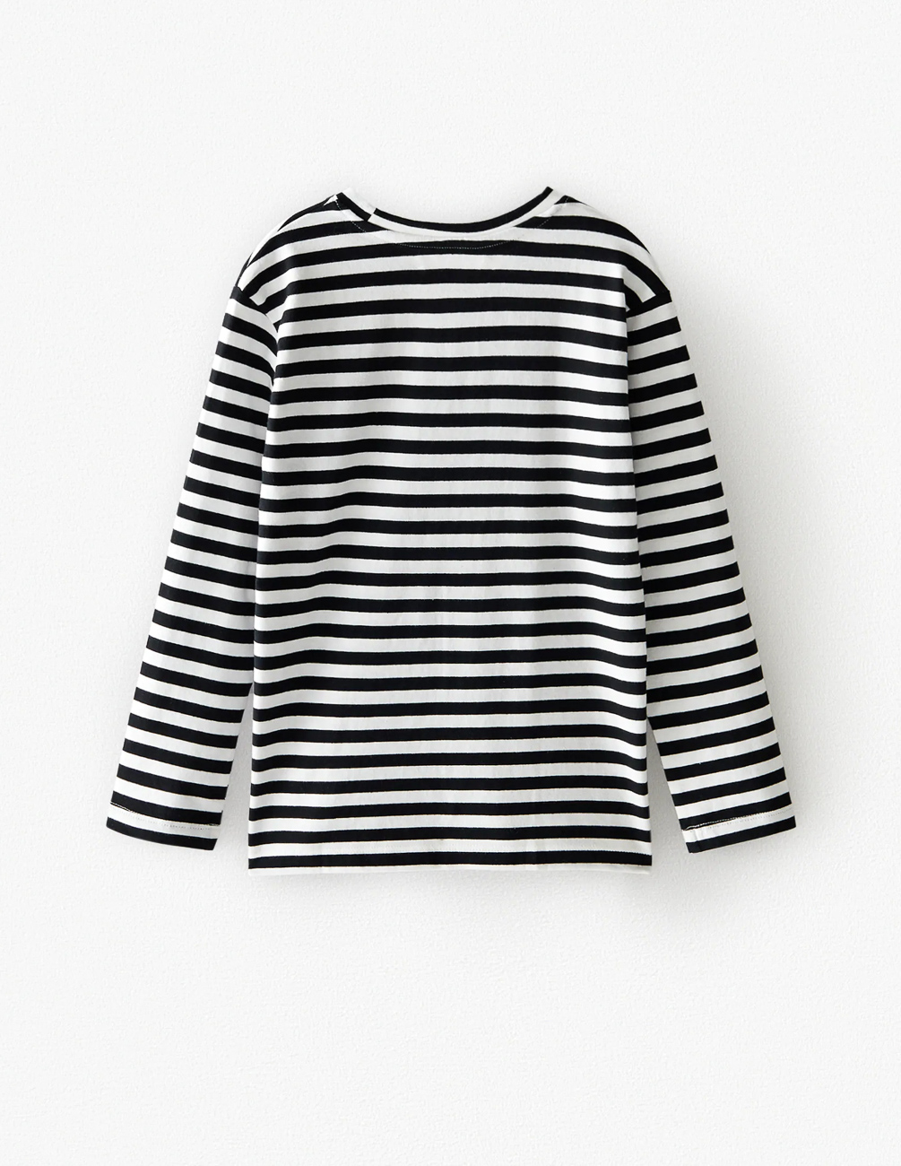 

Футболка д/р Zara ДМ001894 (1716/662/070) цвет черный-белый 134