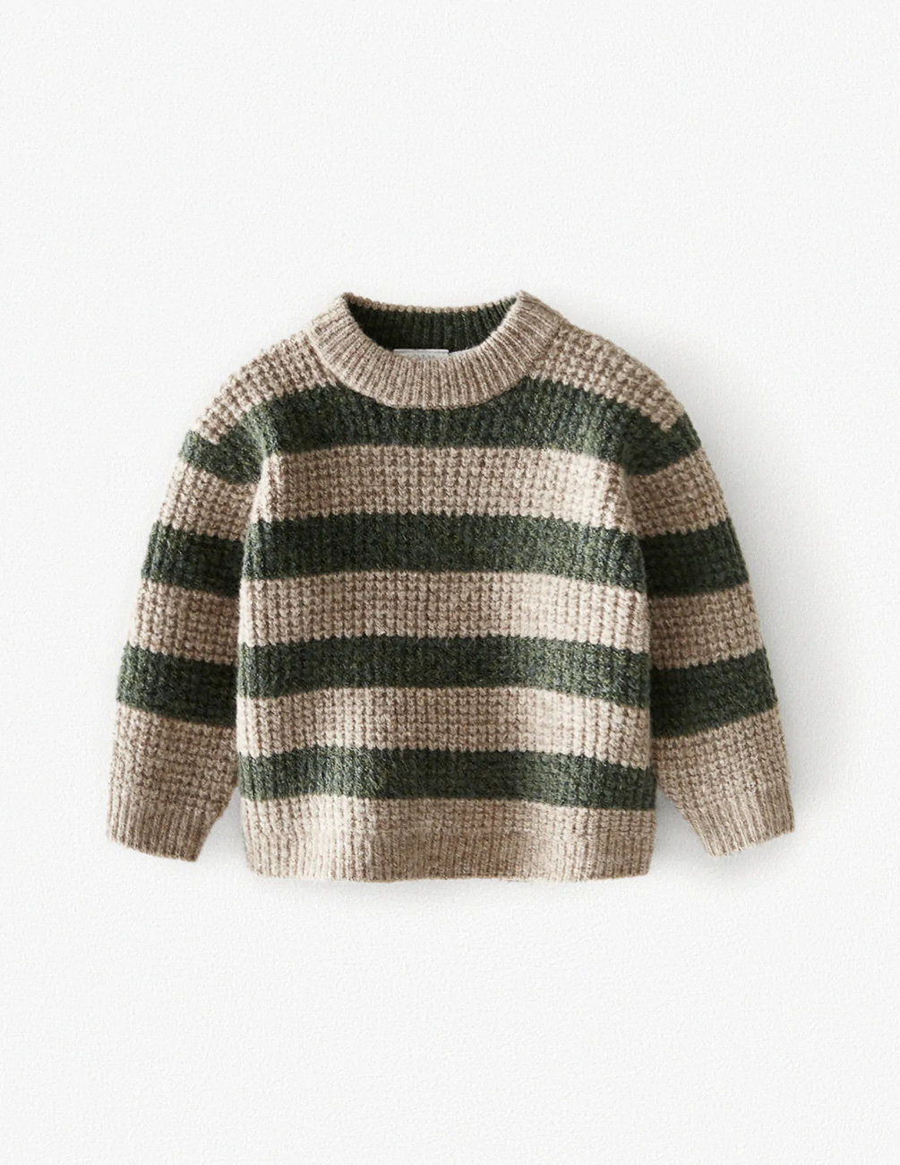 

Свитер Zara ДМ001958 (6458/529/524) цвет бежевый-зеленый 86