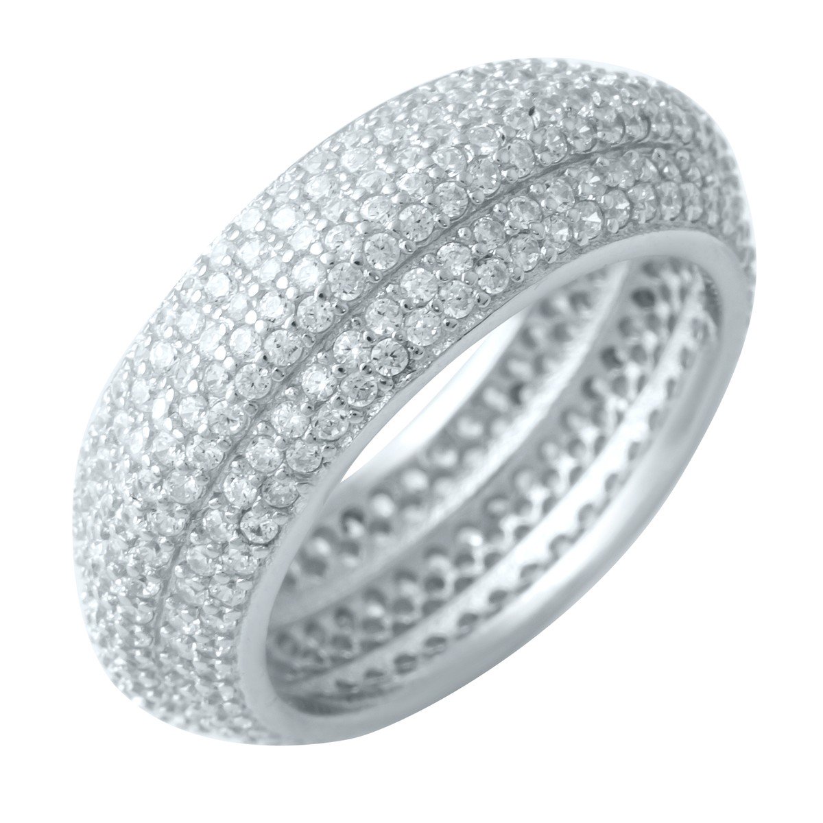 

Серебряное кольцо SilverLine с фианитами 16 размер