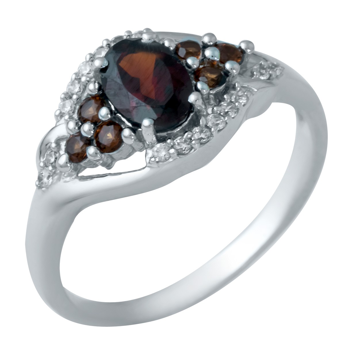 

Серебряное кольцо SilverLine с натуральным гранатом 1.54ct 18.5 размер