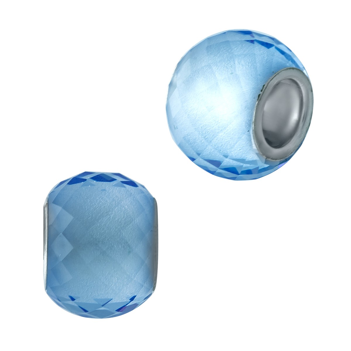 

Серебряный шарм SilverLine с стеклом Мурано