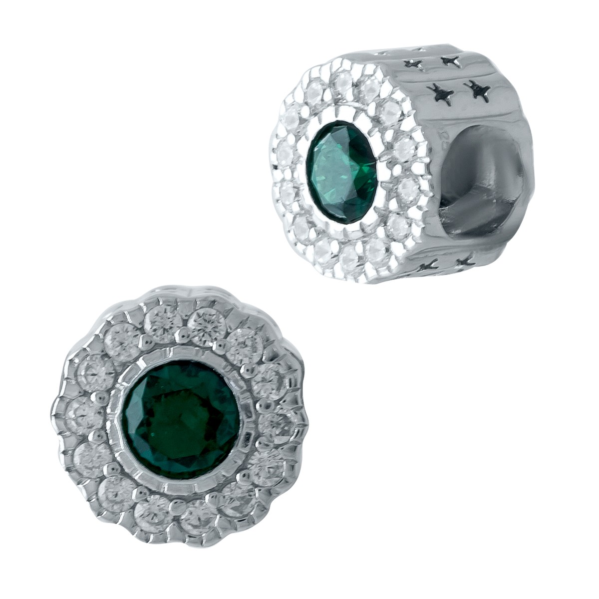 

Серебряный шарм SilverLine с фианитами