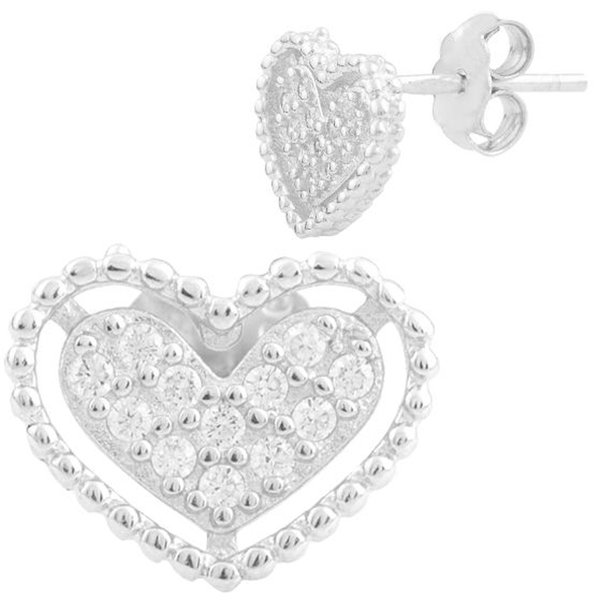 

Серебряные серьги SilverLine с фианитами