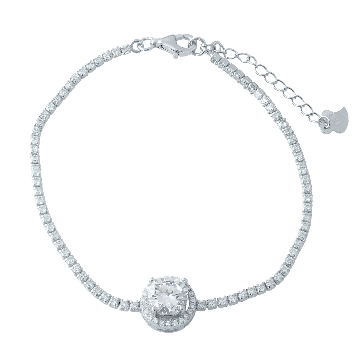 

Серебряный браслет SilverBreeze с фианитами 1720 размер