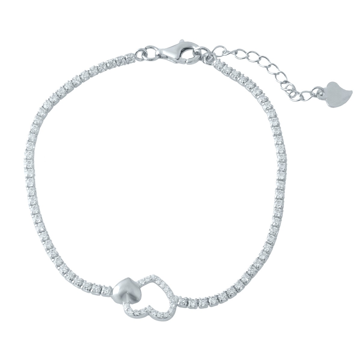 

Серебряный браслет SilverBreeze с фианитами 1720 размер