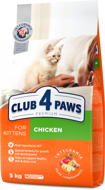 

Club 4 Paws Kitten Клуб 4 лапы сухой корм для котят 5кг
