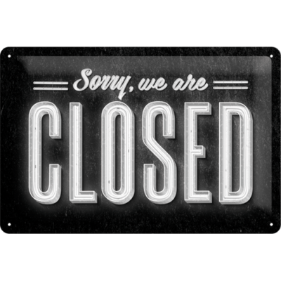

Указатель "Sorry, we are closed" Nostalgic Art