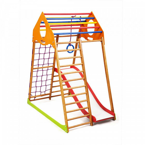 

Детский спортивный комплекс для дома SportBaby KindWood Plus 1 150х85х132 см (2343)