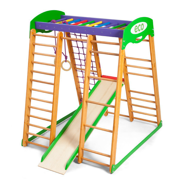 

Спортивный комплекс для дома SportBaby Карапуз мини 150х124х132 см ( 2366)