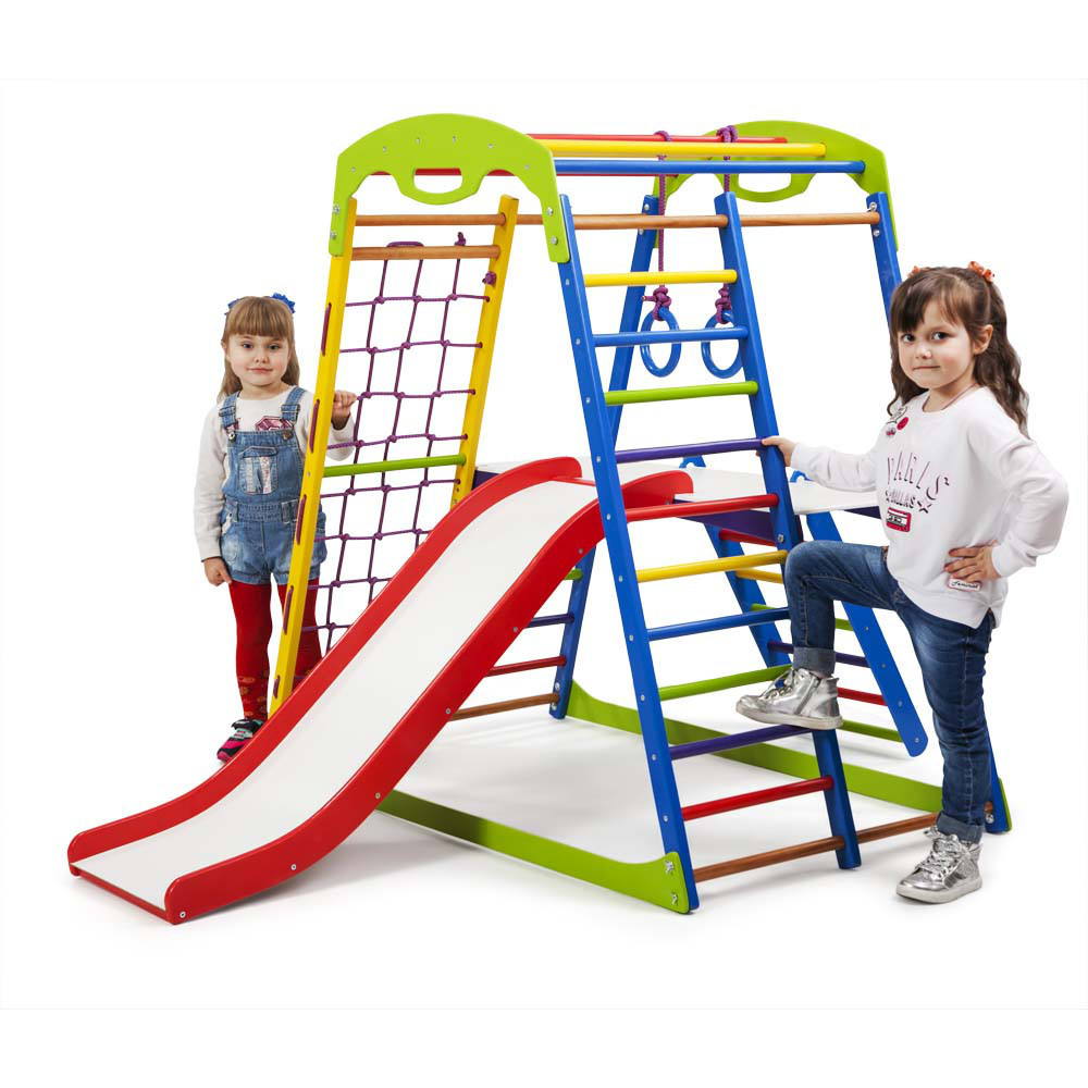 

Детский спортивный комплекс для дома SportBaby SportWood Plus 2 130х85х132 см (2347)