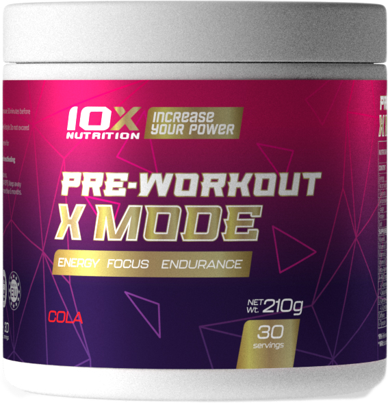 

Предтренировочный комплекс 10X Nutrition X MODE 210 г Кола (525272730931)
