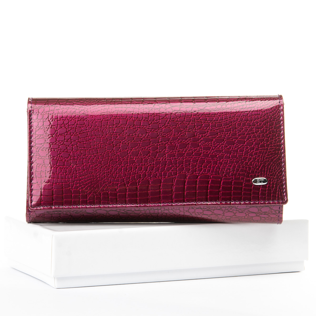 

Женский кожаный кошелек ST 31322 purple-red