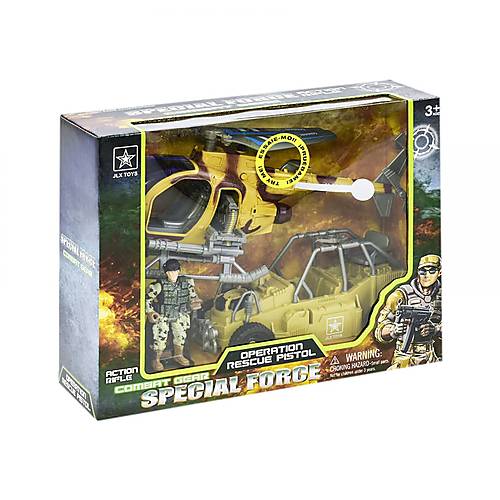 

Военный набор "Special Force", с вертолетом JLX Toys (6640B/6640A)