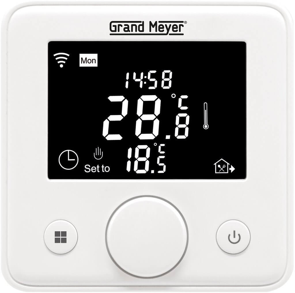 

Программируемый терморегулятор Grand Meyer 3600 Вт 16А с функцией Wi-Fi (W330)