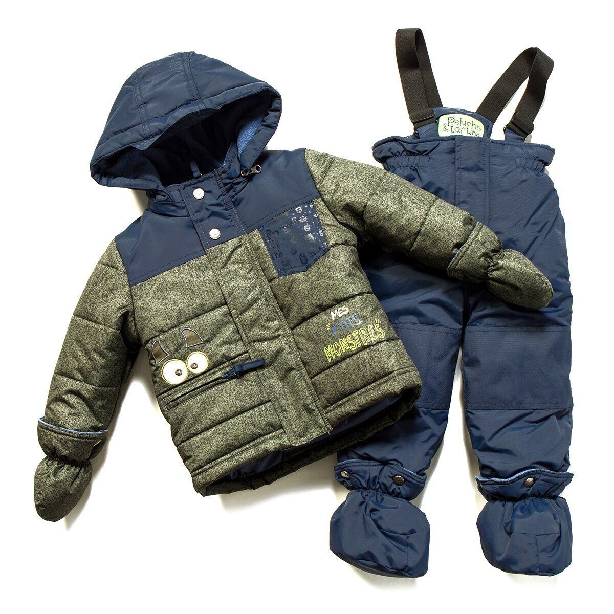 

Зимний термокомплект Peluche&Tartine F17M03BG-Dkheaven оливковый с темно-синим 88 - 94 см (F17M03BG-Dkheaven-24m)