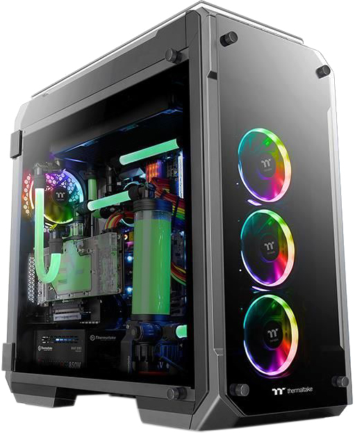 

Корпус Thermaltake View 71 Tempered Glass RGB Plus Edition Black (CA-1I7-00F1WN-02)