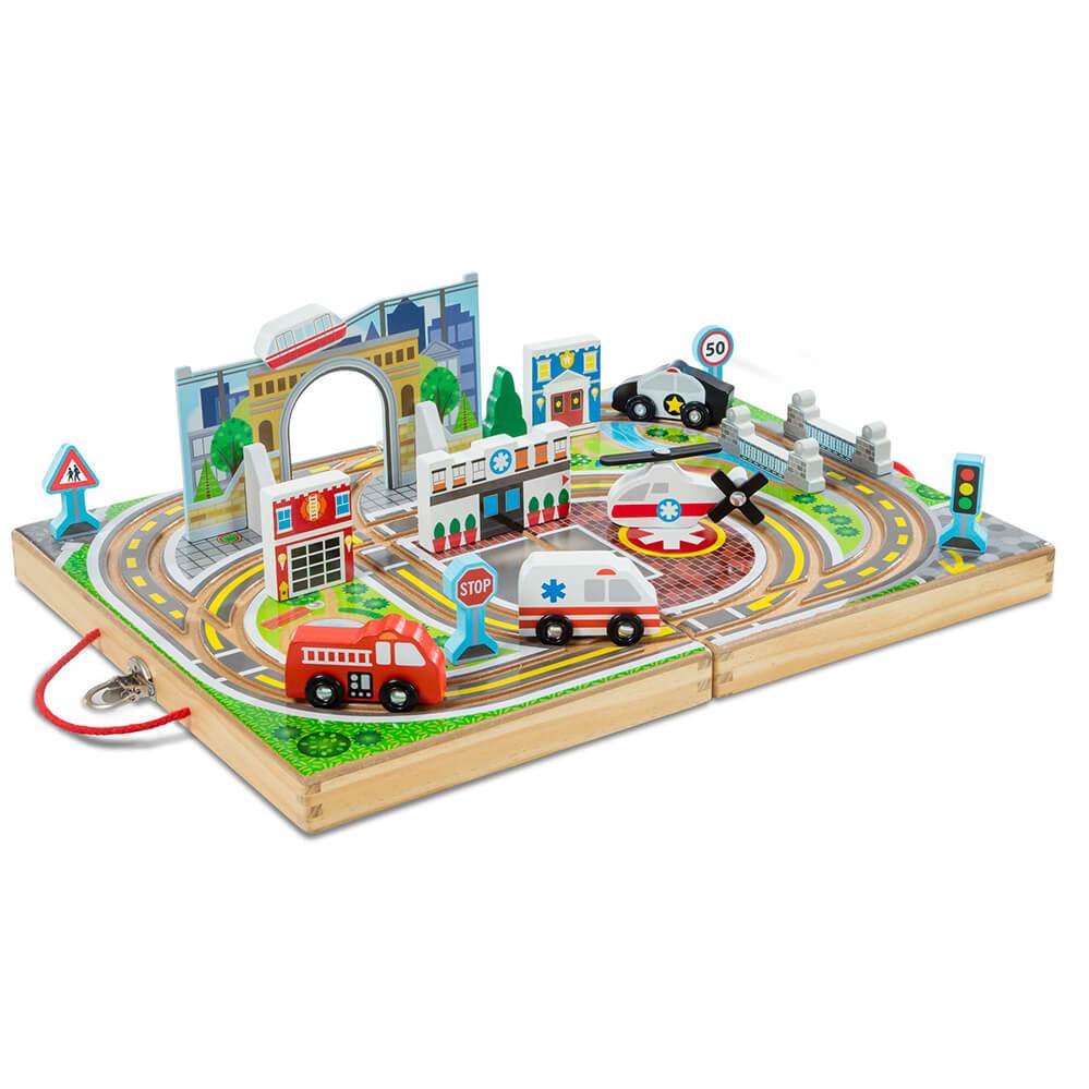 

Деревянный футляр Город Melissa&Doug MD30141