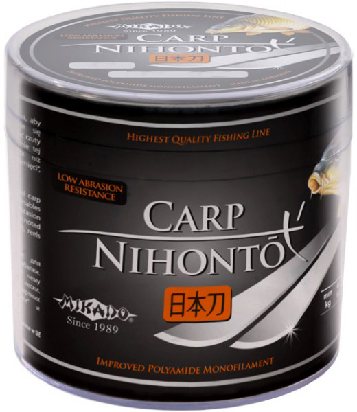 

Леска Mikado Nihonto Carp 300 м 0.40 мм 13.8 кг Черная (ZNK3-040)