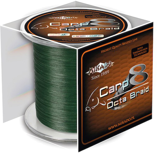 

Шнур Mikado Carp 8 Octa Braid 300 м 0.18 мм 16.40 кг Green (Z31G-018)