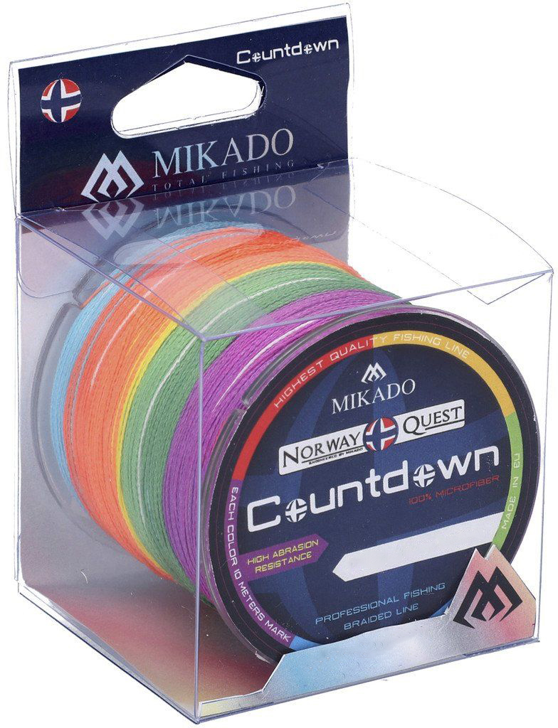 

Шнур Mikado Norway Quest Countdown 300 м 0.16 мм 12.60 кг Multicolor (Z46M-016-300)