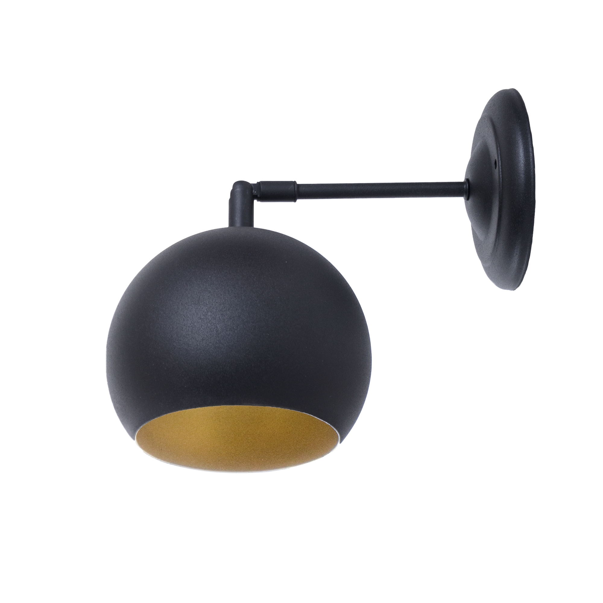 

Настенный светильник Atmolight Bowl W150 Черный матовый с золотом (1381)