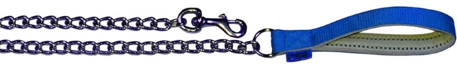 

Поводок Collar Dog Extreme, прорезиненная ручка, для средних пород, 105см, Голубой (4820082494384) 105 см звено - 3 мм голубой