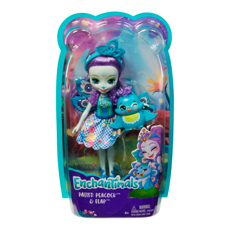 

Кукла Enchantimals Павлин Петтер FXM74