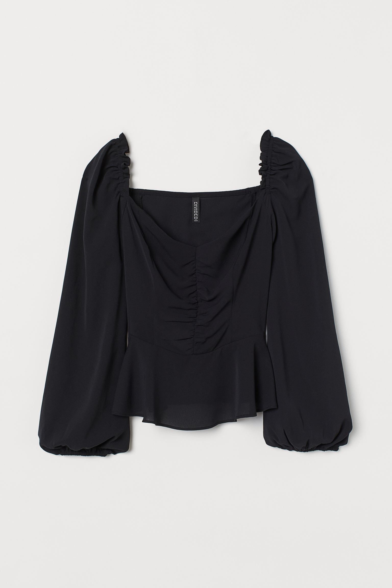 

Блуза H&M 36 черный 3127593940