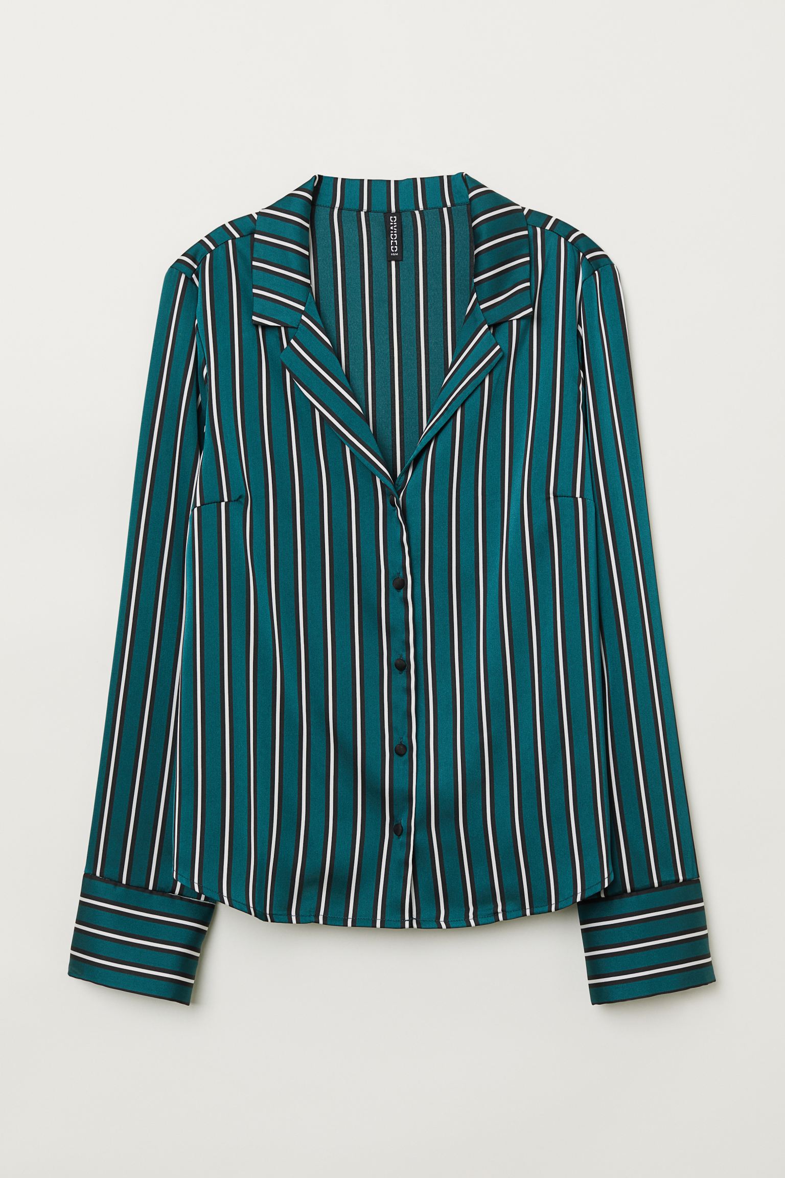 

Блуза H&M 38 зеленый полоска 312698796