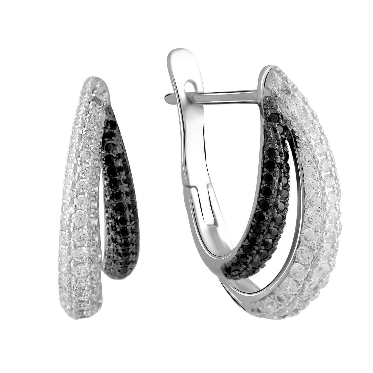 

Серебряные серьги SilverAlex с фианитами