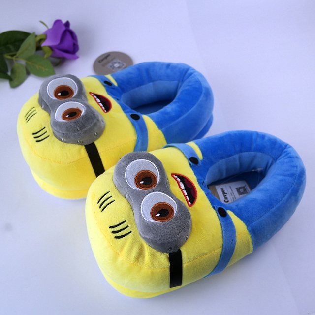

Плюшевые тапочки игрушки Миньоны "Minion" My kigu 28 см Размер универсальный 35-43