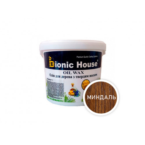 

Масло-воск для дерева с карнаубским воском Bionic House в цвете (миндаль)