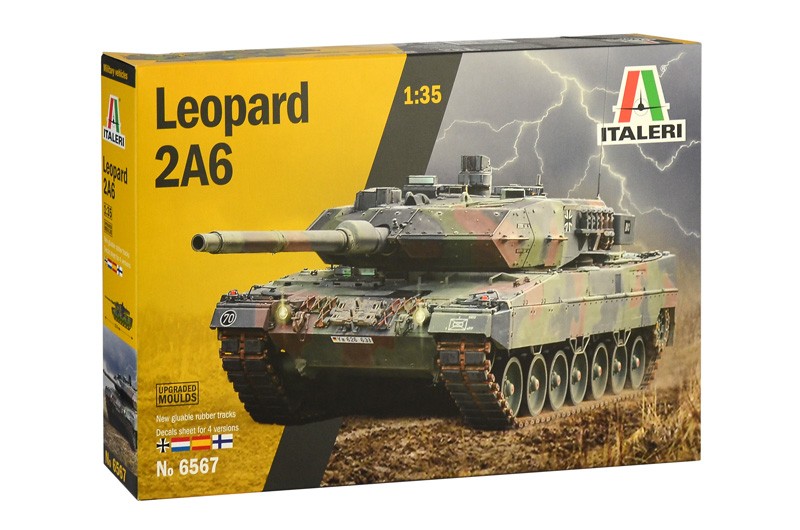 

Сборная модель Italeri Танк Leopard 2A6 (6567)