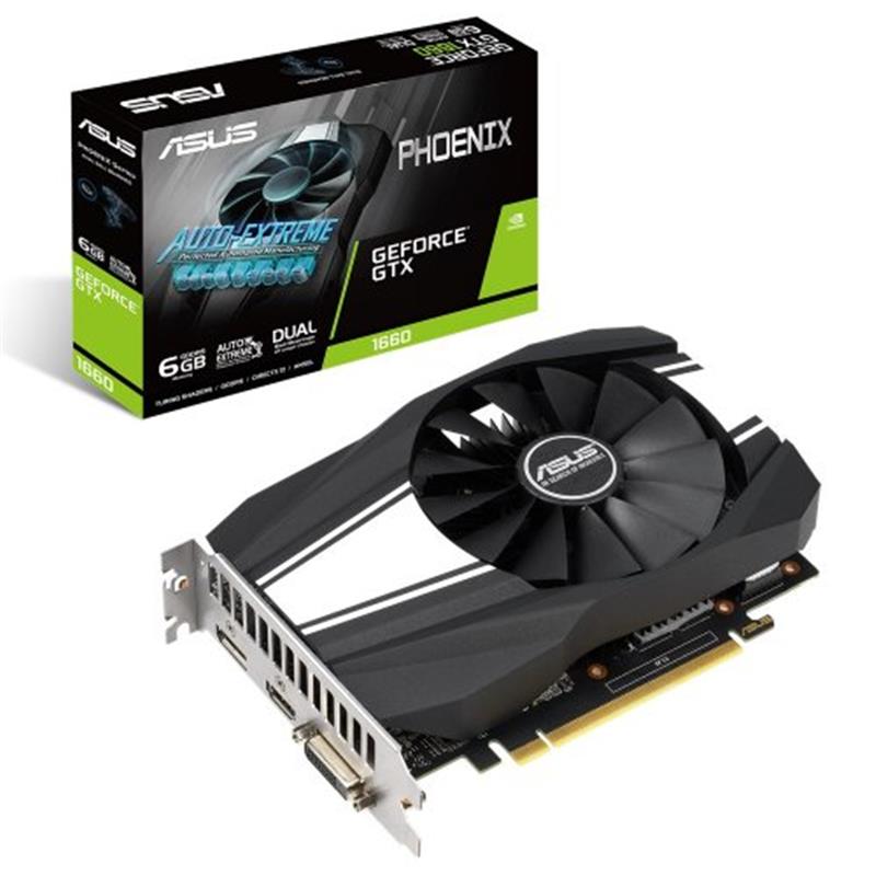 

Видеокарта GF GTX 1660 6GB GDDR5 Phoenix Asus (PH-GTX1660-6G)