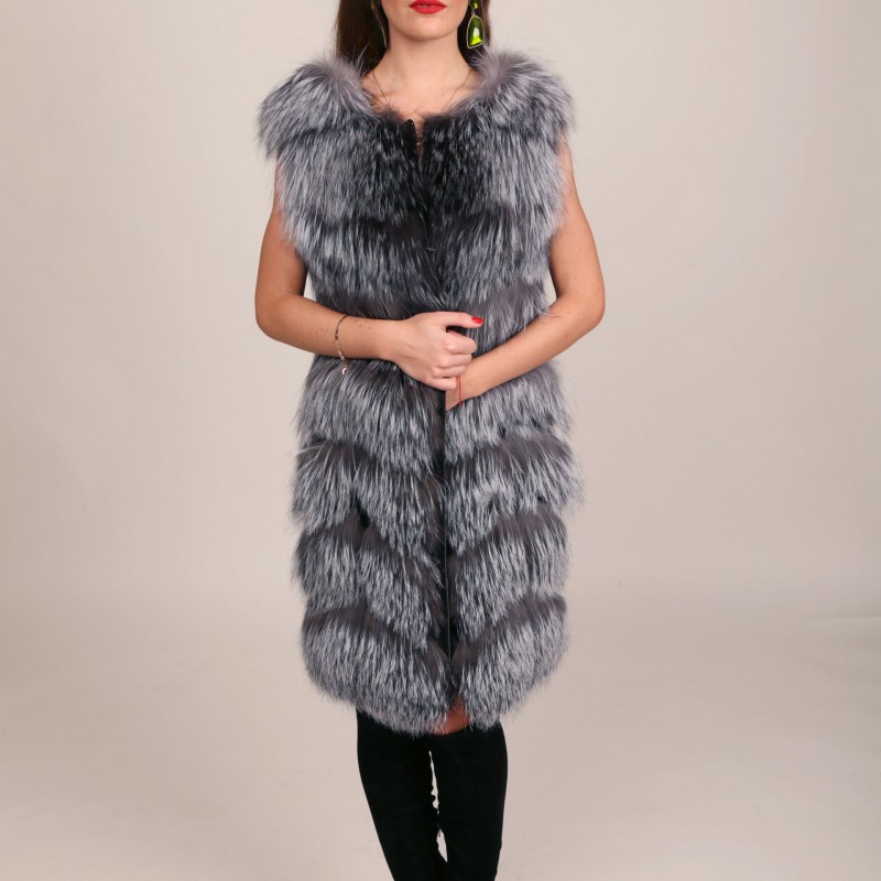 

Жилет из меха чернобурки Miss Lora Ромбы One Size (9015)