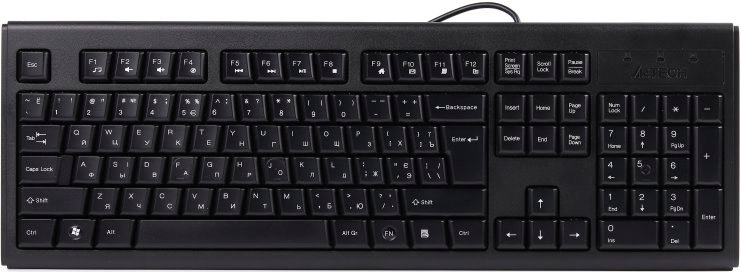 

Клавиатура проводная A4Tech KRS-83 USB Black (4711421811071)