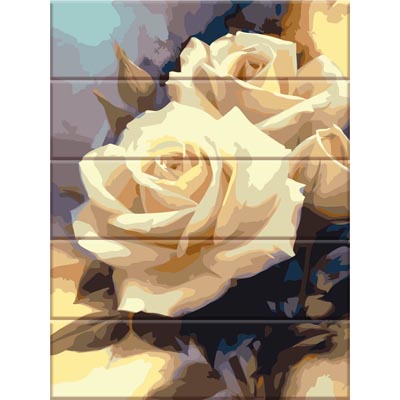 

Картина раскраска на дереве ArtStory Пастельные розы (ASW043) 30 х 40см